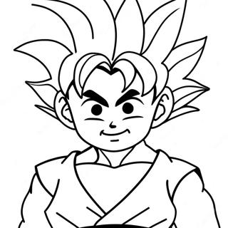 Goten Kleurplaat | Goten kleurplaat