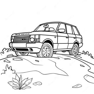 Range Rover Kleurplaat | Range Rover kleurplaat