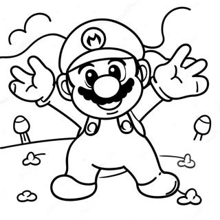 Super Mario Odyssey Kleurplaten