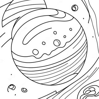 Jupiter Planeet Kleurplaat | Jupiter kleurplaat