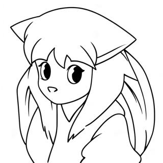 Inuyasha met Tetsusaiga Kleurplaat | Inuyasha kleurplaat