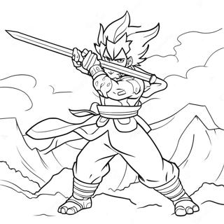 Kleurplaat van Kirishima in actie | Kirishima kleurplaat