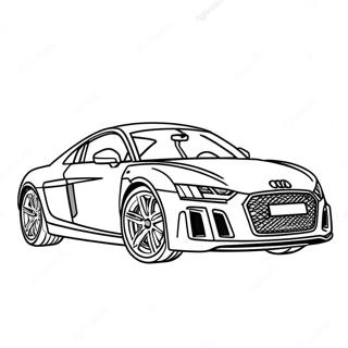 Audi Sportwagen Kleurplaat | Audi kleurplaat