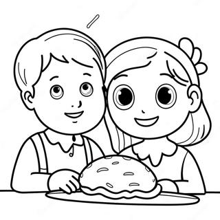 Dankbare Kinderen Kleurplaat | Dankbaarheid kleurplaat