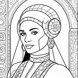 Padme Amidala Kleurplaat | Padmé kleurplaat