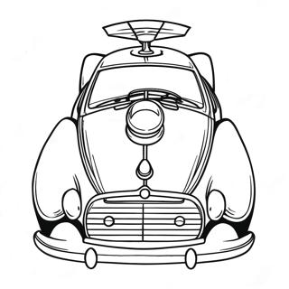 Derby Auto Kleurplaat | Derby Auto kleurplaat