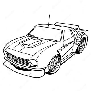 Snelle Derby Auto Race Kleurplaat | Derby Auto kleurplaat