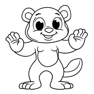 Mascotte Kleurplaat | Mascotte kleurplaat