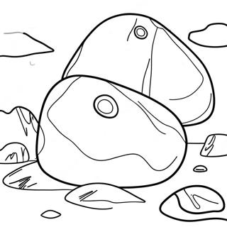 Rock Kleurplaat | Rots kleurplaat
