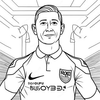 Lewandowski Kleurplaat | Lewandowski kleurplaat