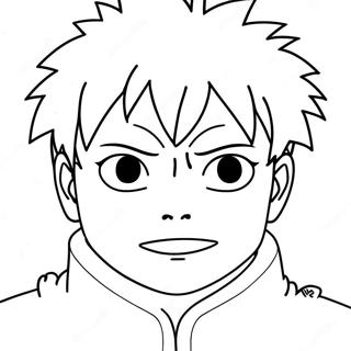 Gaara Kleurplaat | Gaara kleurplaat