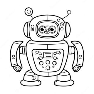 Leuke Coderen Robot Kleurplaat | Coderen kleurplaat