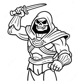 Skeletor Kleurplaat | Skeletor kleurplaat