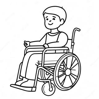 Bewustwording van Handicap Kleurplaat | Handicap kleurplaat