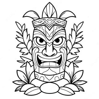 Tiki Kleurplaat | Tiki kleurplaat