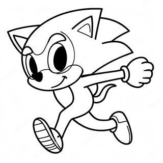 Sonic de Egel die Snel Rent Kleurplaat | Sonic Boom kleurplaat