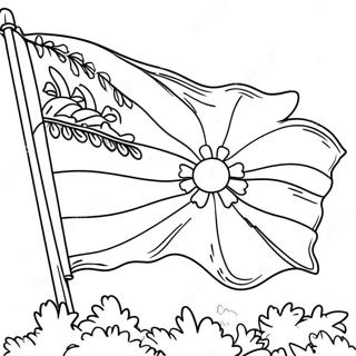 Oklahoma Staatsvlag Kleurplaat | Oklahoma kleurplaat