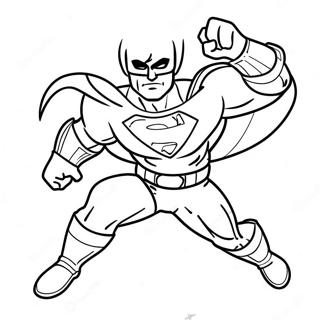 Superflex Hero in Actie Kleurplaat | Superflex kleurplaat