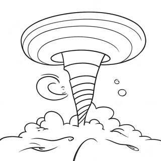 Tornado Kleurplaat | Tornado kleurplaat