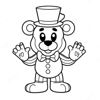 Funtime Freddy Kleurplaat | Funtime Freddy kleurplaat