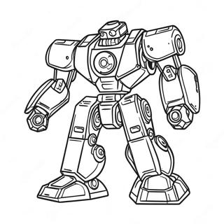 Mech Kleurplaat | Mech kleurplaat