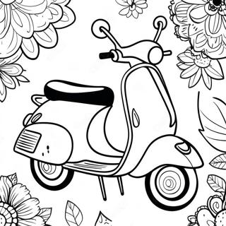 Scooter Kleurplaat | Scooter kleurplaat
