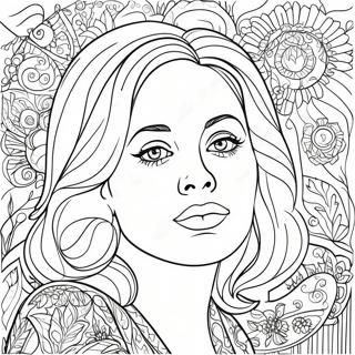 Adele Kleurplaat | Adele kleurplaat