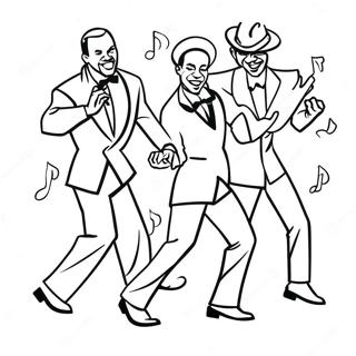 Jazz Dans Kleurplaat | Jazz Dans kleurplaat