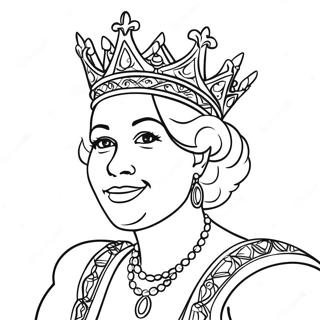 Koningin Kleurplaat | Koningin kleurplaat