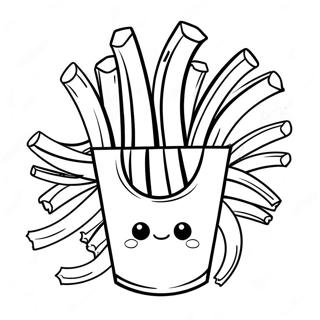 Friet Kleurplaat | Friet kleurplaat
