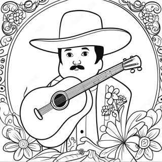 Mariachi Kleurplaat | Mariachi kleurplaat