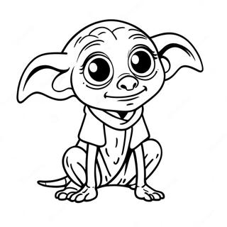 Dobby de Huismand Kleurplaat | Dobby kleurplaat