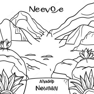 Nevada Staat Contour Kleurplaat | Nevada kleurplaat