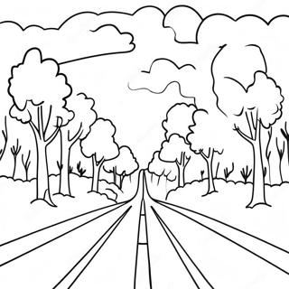 Weg Kleurplaat | Weg kleurplaat
