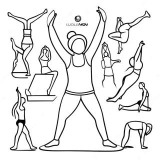 Lululemon Yoga Houdingen Kleurplaat | Lululemon kleurplaat