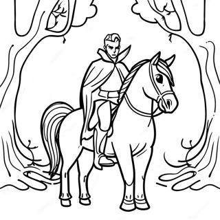 Sleepy Hollow Headless Horseman Kleurplaat | Sluimerige Holte kleurplaat