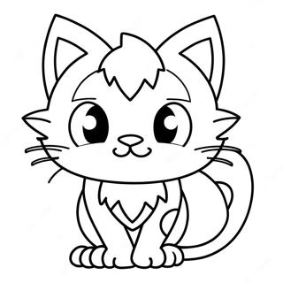 Litten Kleurplaat | Litten kleurplaat
