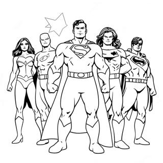 DC Superhelden Kleurplaat | DC kleurplaat