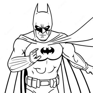 Batman in Actie Kleurplaat | DC kleurplaat