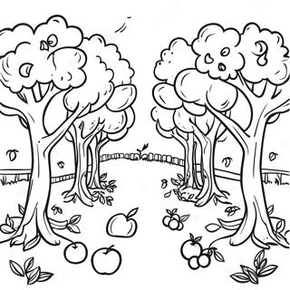 Appelboomgaard Kleurplaat | Appelboomgaard kleurplaat