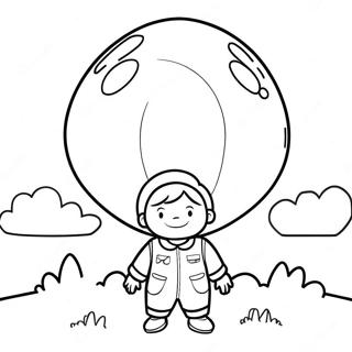 Ballonjongen Kleurplaat | Ballonjongen kleurplaat
