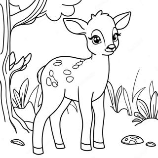 Ree Kleurplaat | Faun kleurplaat