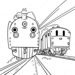 Percy met Vrienden Kleurplaat | Percy kleurplaat