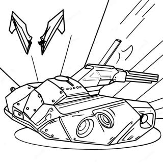 Fierce Battlebots in Actie Kleurplaat | Strijdrobots kleurplaat