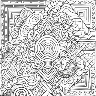 Hmong Traditionele Patronen Kleurplaat | Hmong kleurplaat