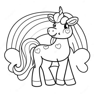 Rainbocorn Kleurplaat | Rainbocorn kleurplaat