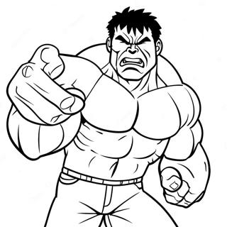 Rode Hulk Kleurplaat | Rode Hulk kleurplaat