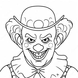 Grappige It Clown Kleurplaat | Het kleurplaat