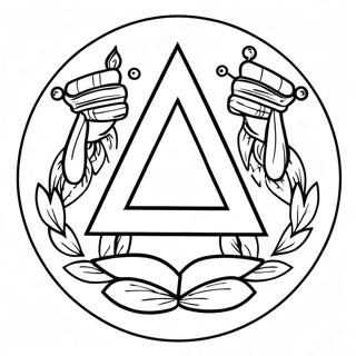 Kleurplaat van het YMCA-logo | YMCA kleurplaat