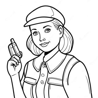 Nancy Drew Klassieke Mysterie Kleurplaat | Nancy Drew kleurplaat